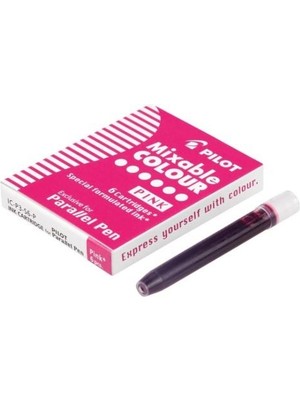 Pilot Parallel Pen  Mürekkep Kartuş - Renk : Pembe 6 Ad