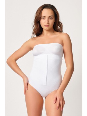 Beyaz Mı Emay 2088 Önden Agraflı Slip Korse
