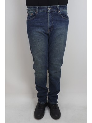 Denim Cartel Fistan Store Erkek Yeşil Yüksek Bel Rahat Kesim Boru Paça Jean Pantolon