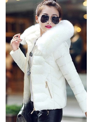 Günlük Kürklü Şişme Kadın Mont