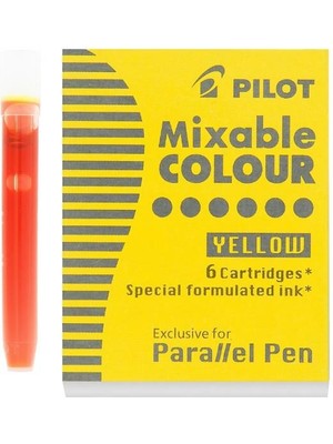 Pilot Parallel Pen  Mürekkep Kartuş - Renk : Sarı 6 Ad