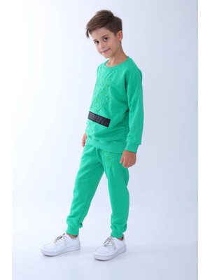 Kurt Kabartmalı 2 Iplik Erkek Eşofman Takımı