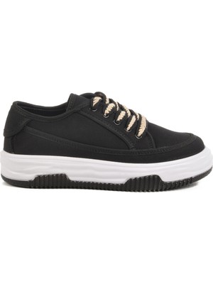 Siyah Keten Kadın Spor Ayakkabı Lady 528 Z