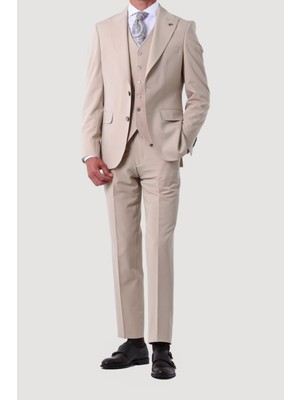 Modern ve Zarif Yelekli Erkek Takım Elbise - Slim Fit Dört MEVSIM-KAW1020S