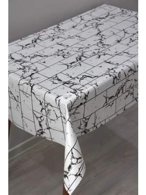 Elyaf Silinebilir Pvc Muşamba Masa Örtüsü Tuğla Mermer - 190-TMDDHOME
