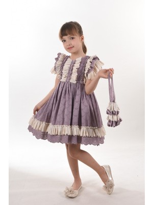 Özel Tasarım Kız Çocuk Kısa ELBISE_M2326