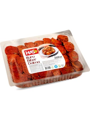 Erbaa Has Yaprak Kuru Biber Dolma 2500 gr