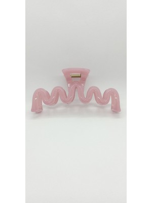 Pembe Renk Dalga Figür Mandal Toka