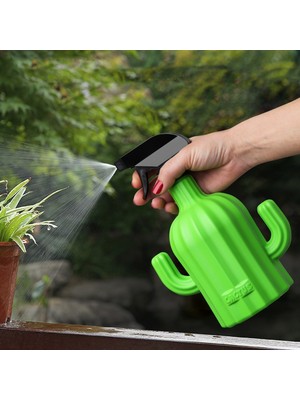 Kaktüs Görünümlü Plastik Bitki Sulama Mutfak Temizleyici Sprey Püskürtücü 1000 ml