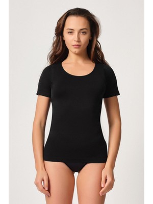 Siyah Mı Emay 5004 Soft Yarım Kollu Atlet