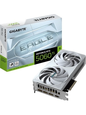 GIGABYTE VGA GeForce RTX™ 5060 Ti EAGLE OC ICE 16GB, 128 Bit, GDDR7, HDMI Ekran Kartı - GV-N506TEAGLEOC ICE-16GD