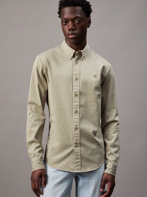 Calvın Kleın Garment Dye Cotton Twıll Shırt Gömlek