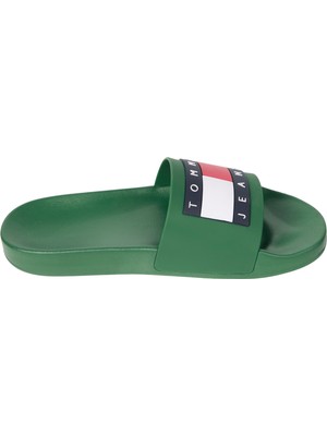 Tommy Hilfiger TOMMY JEANS POOL SLIDE ES Yeşil Erkek Terlik