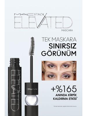 M.A.C MACStack Elevated Maskara BLACK STACK Suya Dayanıklı Uzatma Etkili Büyük Boy
