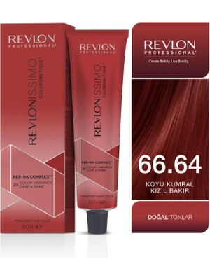 Revlonissimo Colorsmetique™ CC 66.64 Kızıl Bakır Koyu Sarı Kalıcı Saç Boyası 60 ml