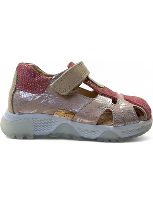 189 Kız Çocuk Okul Öncesi Deri Korseli Sandalet