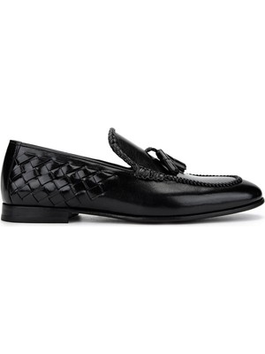 Tamer Tanca Erkek Hakiki Deri Siyah Klasik Ayakkabı 342 9170 Erk Ayk Y25 Sıyah Bfl