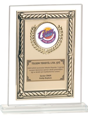 ODAK KUPA - Cam Plaketler - CM-089 A - 18x21 cm