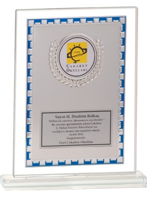 ODAK KUPA - Cam Plaketler - CM-088 A - 18x21 cm