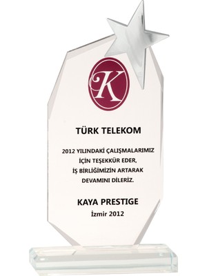 ODAK KUPA - Cam Plaketler - CM-002 B - 12x21 cm