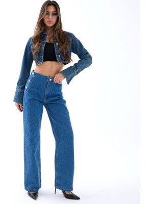 Nidam Butik 5997 Kot Pantolon-Mavi