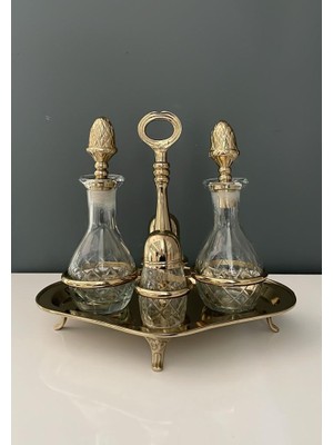 Lamedore Yağlık ve Sirkelik Seti Gold 27X20X22,5 cm