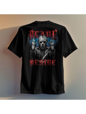Blade Desire Sırt Baskılı Unisex Oversize T-Shirt
