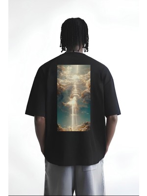 Straight Down To Heaven Oversize Unisex T-Shirt
