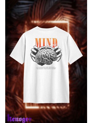 Unisex Oversize - Mind Control Baskılı T-Shirt