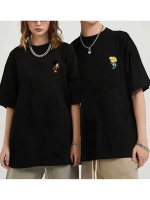 Shoprise Oversize Sevgili Çift T-Shirtleri