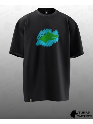 Göktürk V2 Tasarımlı Oversıze Unısex T-Shırt