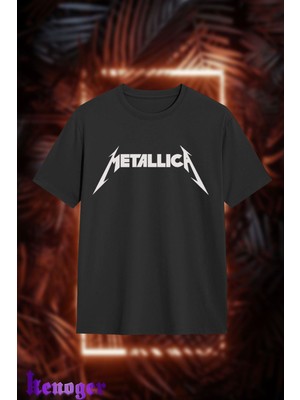 Unisex Oversize - Metallica Baskılı T-Shirt
