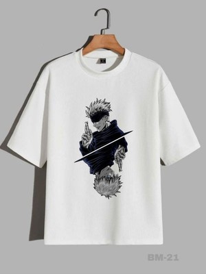 Anime Baskılı Oversize Tshirt Tişört
