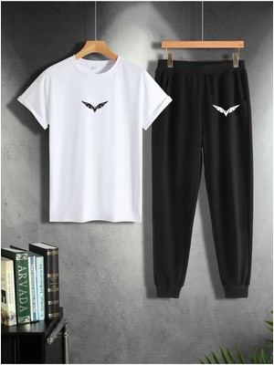 Kanat Baskılı Eşofman Alt Üst Takımı 2'li Takım