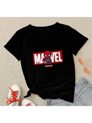 Marvel Baskılı Oversize Unisex Rahat Kalıp Tshirt