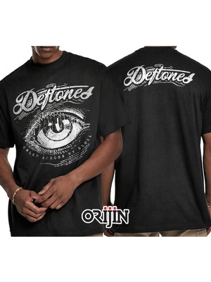 Deftones Creep Across My Skull Ön Arka Baskılı Unisex Siyah Tshirt