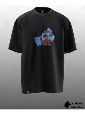 Doğu Türkistan Tasarımlı Oversıze Unısex T-Shırt