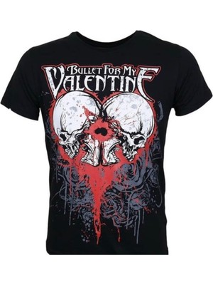 Bullet For My Valentine Metal Band Baskılı Penye Tişört
