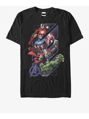 Marvel Baskılı Oversize Unisex Rahat Kalıp Tshirt