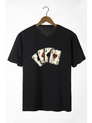 Shoprise Azurco Kadın Oversize Siyah T-Shirt Kısa Kol Grafik Desenli Günlük Stil 2025 Yaz