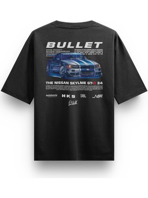 Fast And Furious Paul Walker Nissan Skyline Gt-R Oversize Unisex Tshirt