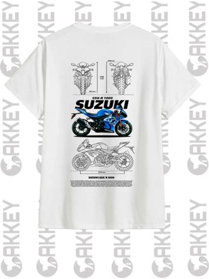 Suzuki GSX-R1000 Baskılı Oversize T-Shirt