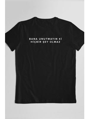 Unisex Siyah  T-Shirt