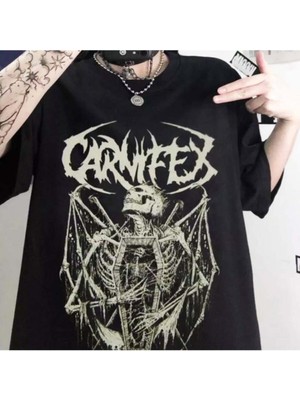 Carnifex The Script Siyah Unisex T-Shirt