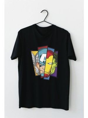 Marvel Baskılı Unisex Tişört