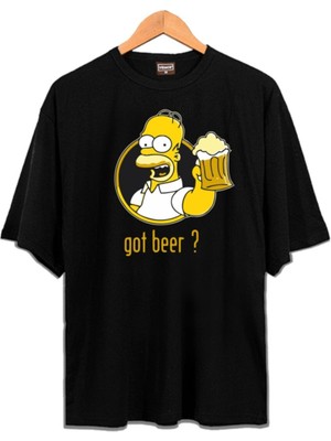 Zokawear - Unisex Oversize Got Beer ? Homer Simpson T-Shirt