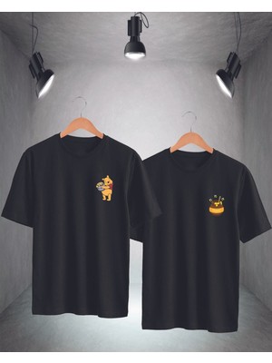 Sevgili Kombini Pamuklu Oversize Baskılı T-Shirt (2'li)