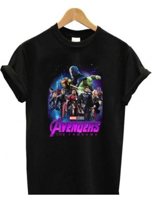 Marvel Baskılı Oversize Unisex Rahat Kalıp Tshirt