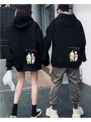 Shoprise Grow Old With Me Arka Baskılı Sevgili Kombin Sweat (2li)-Yaşlan Benimle