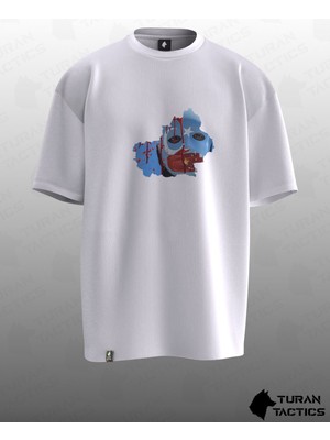 Doğu Türkistan Tasarımlı Oversıze Unısex T-Shırt